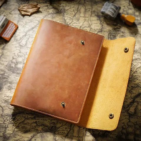 Vintage Echtleder Journal Einband A5 A6 Planer Notizbuch Schutzhülle Handgemachte Retro Tagebuch Geschäftsgeschenk