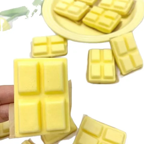 Juguete Squishy de Chocolate de Rebote Lento Cuatro Rejillas Juguete de Descompresión Espuma PU Suave Juguete Alivio del Estrés