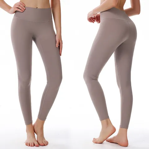 Pantalon de Yoga Sans Coutures à Taille Haute pour Femmes Leggings de Fitness Push-Up Pantalon de Sport de Gym Sportswear Élastique