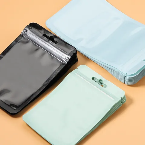 Bolsas de Plástico con Cierre para Embalaje de Joyas Bolsas de Almacenamiento Selladas con Ventana Transparente y Agujero para Colgar