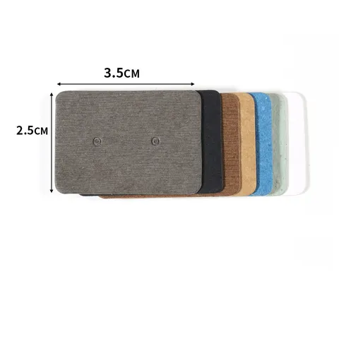 Professional Paper Earring Display Cards Small Jewelry Holder Cardboard Tags For Stud Earrings DIY Jewelry Packaging Accessories Kraft Black White