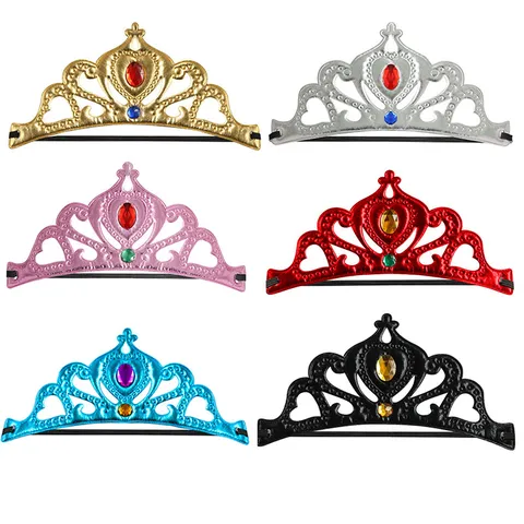 Geburtstagskrone Kinder Geburtstagsparty Zubehör Prinzessin Krone Stoff Stirnband Tortendeko Requisiten Königin Krone Strass Tiara