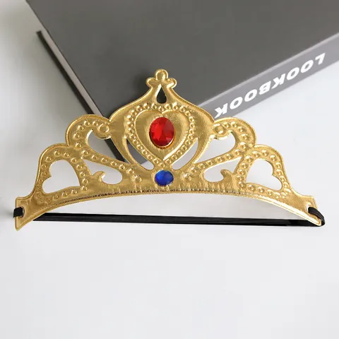 Geburtstagskrone Kinder Geburtstagsparty Zubehör Prinzessin Krone Stoff Stirnband Tortendeko Requisiten Königin Krone Strass Tiara