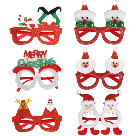 Weihnachten Weihnachtsmann Brille Festlich Schneemann Rentier Party Dekoration Requisiten Für Kinder Erwachsene Fotokabine
