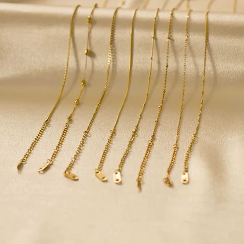 Edelstahl Box Panzer Kreuz Kugel Schlangenkette Halskette Für Damen Herren Vergoldet Minimalistisch Zierlich Schmuck Geschenk