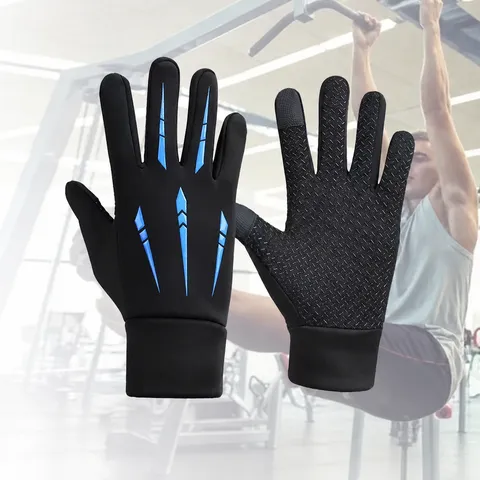 Guanti da Ciclismo Termici Caldi Invernali Unisex Touch Screen Estivi Antivento Foderati in Pile Antiscivolo Sportivi a Dita Intere