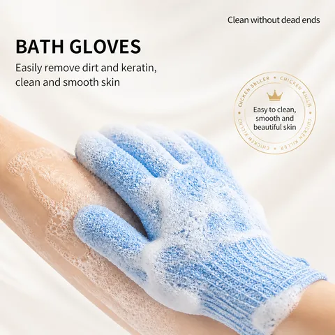 Peeling Badehandschuhe Nylon Mesh Körperpeeling Duschhandschuhe Sanfte Schrubben Schrubber Für Tägliche Dusche Spa Reinigung