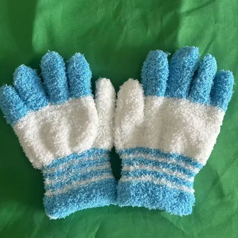 Guantes de Forro Polar Coral Cálidos de Invierno para Mujer Pantalla Táctil Espesados Suaves Manoplas Casuales Clima Frío Guantes Tejinidos