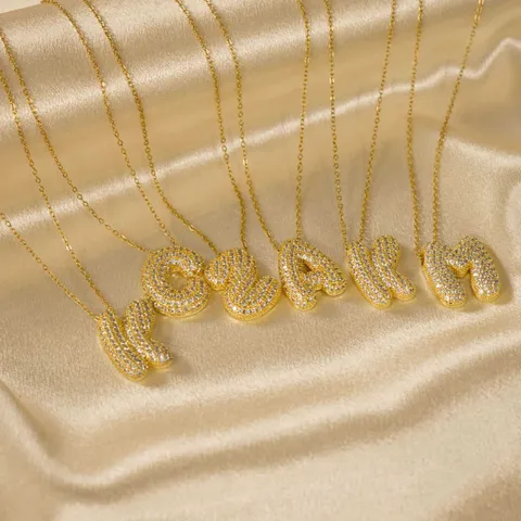 Minimalistische Kupfer Buchstaben Halskette Strass Initialen Alphabet Choker Mode Schmuck Geschenk Für Damen