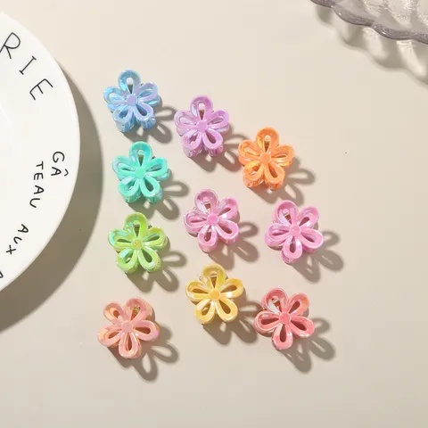 Mini Pinze per Capelli Colore Macaron Perlato Donna Fiore Farfalla Fiocco Piccoli Fermagli per Capelli Accessori per Capelli