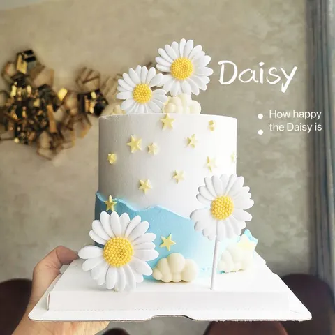Hars Witte Madeliefje Taarttopper Minimalistische Bloem Taart Inzet Voor Verjaardagsfeest Desserttafel Decoratie Madeliefje Taart Decor