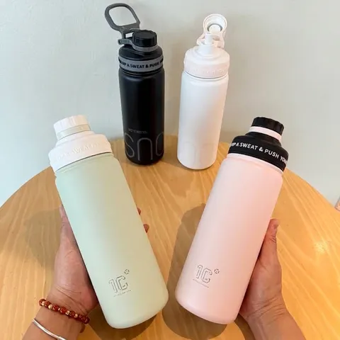 316 Edelstahl Sport Wasserflasche Vakuumisoliert Große Kapazität Tragbare Outdoor Radsport Thermoskanne Mit Trageschlaufe