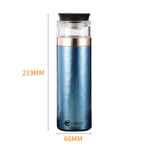 Reiner Titan Teebereiter Vakuum Isolierbecher Tee Wasser Trennung Tragbarer Business Becher Geschenk