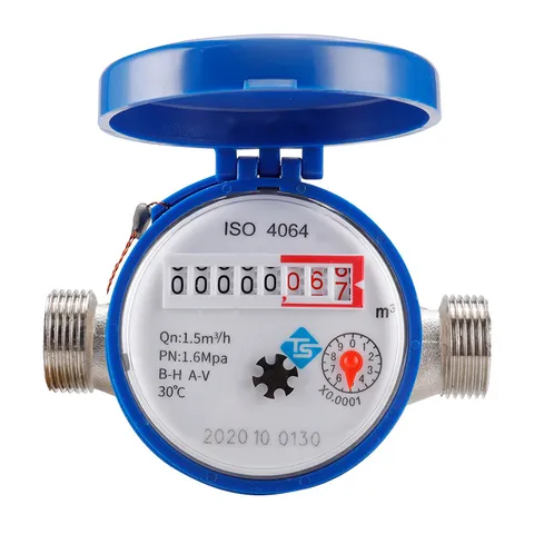 Household Mechanical Rotary Cold Water Meter High Sensitivity Pointer Digital Display Tap Water Flow Meter