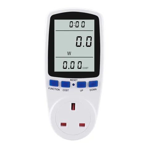 Digital Power Meter Socket Electric Energy Consumption Watt Meter Plug Voltage Frequency Overload Protection Home Appliance