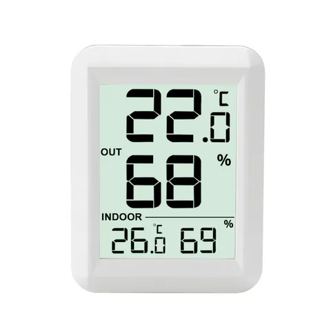 Thermomètre Hygromètre Numérique Sans Fil Intérieur Extérieur Moniteur De Température Humidité De La Pièce Avec Capteur À Distance Bureau Mur