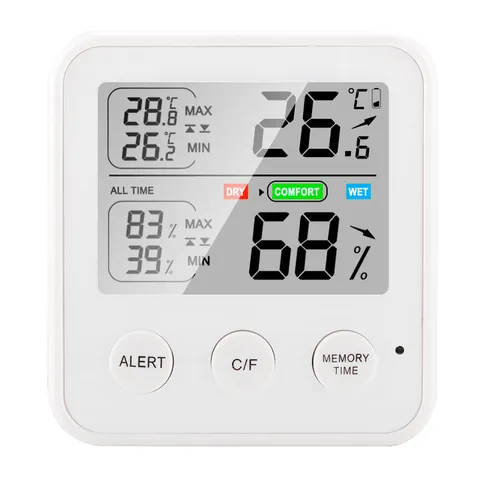 High Precision Digital Indoor Thermometer Hygrometer ABS Electronic Temperature Humidity Monitor Baby Room Desk Meter