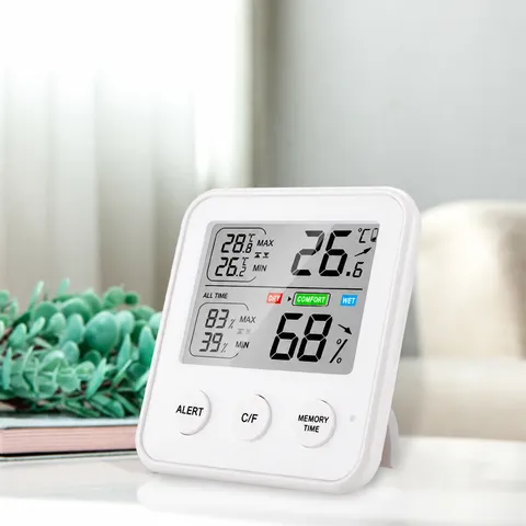 Thermomètre Hygromètre Numérique Intérieur Haute Précision ABS Moniteur Électronique Température Humidité Chambre Bébé Bureau