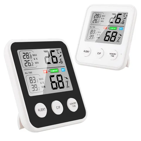 High Precision Digital Indoor Thermometer Hygrometer ABS Electronic Temperature Humidity Monitor Baby Room Desk Meter