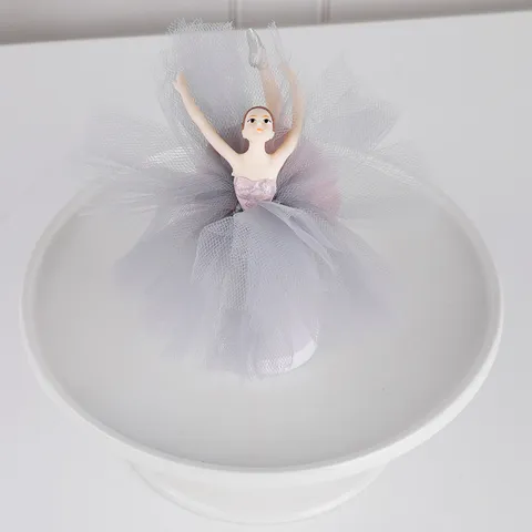 Elegante Ballet Meisje Taarttopper Met Gaas Tutu Elegante Ballerina Figuur Voor Verjaardag Meisje Thema Bruiloft Taart Decoratie Esthetische Ornamenten