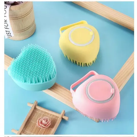 Brosse de Bain pour Animaux en Silicone Multifonctionnelle Poils Souples Chien Chat Brosse de Massage Outil de Nettoyage Douche