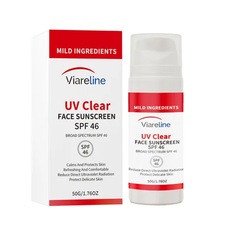 Αντιηλιακή Κρέμα Προσώπου SPF 46 Ευρέος Φάσματος Ελαφριά Δροσερή Ενυδατική Κρέμα Προστασίας Για Καθημερινή Φροντίδα