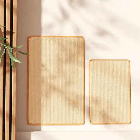 Tapis à Gratter pour Chat en Sisal Naturel Mural Résistant à l'Usure Protection de Meubles Jouet pour Chat