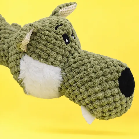 Jouet Siffleur en Peluche pour Animal de Compagnie Jouet à Mâcher Interactif pour la Dentition Mignon Jouet Souple en Forme d'Animal pour Chiens et Chats