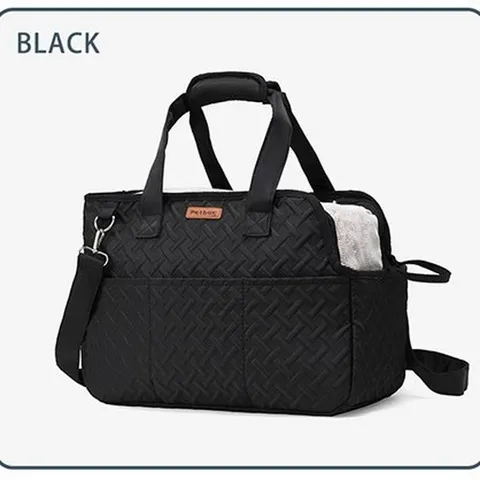 Sac De Transport Matelassé Portable Pour Animaux Grande Capacité Maille Respirante Bandoulière Sac De Voyage Pour Chat Chien