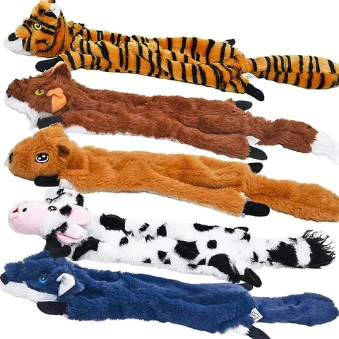 Pet Dog Plush Chew Toy Interactive Squeaky Animal Toy Puppy Teeth Cleaning Sound Toy