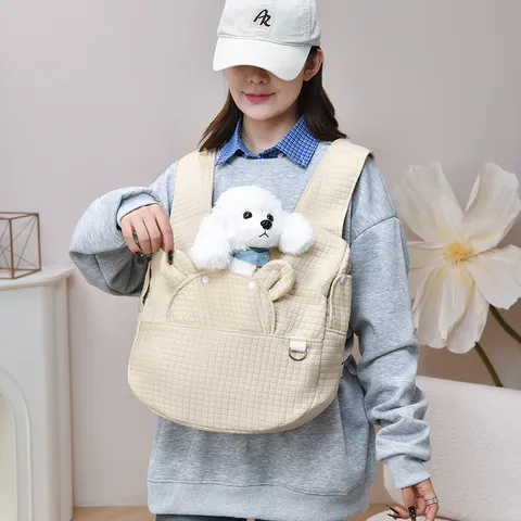 Sac à Dos Portable pour Animal de Compagnie Sac pour Chat Respirant de Grande Capacité pour Petits Chiens et Chats