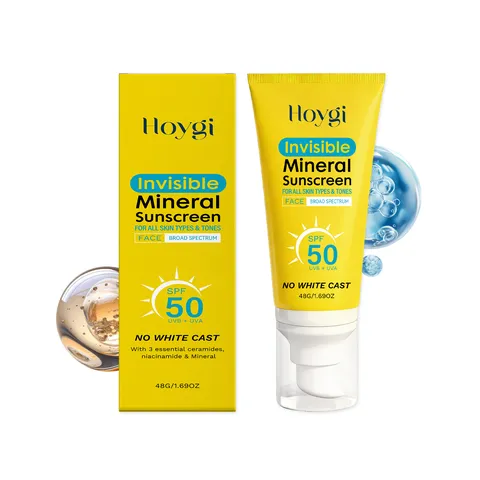 HOYGI Gentle Facial Sunscreen Cream SPF Sun Protection Lightweight Moisturizing Broad Spectrum Lotion For Daily Outdoor Use