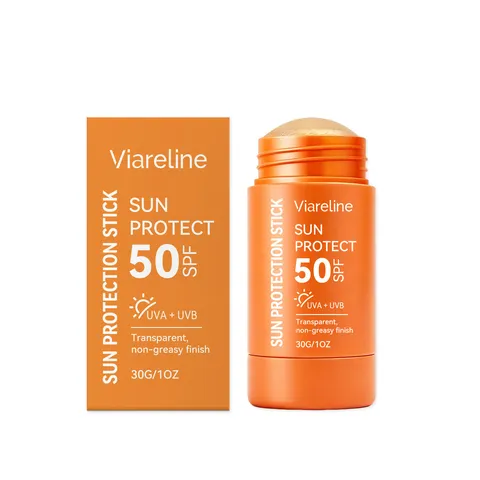 Stick Solaire Rafraîchissant pour le Visage Baume de Protection Solaire Transparent Portable pour Soin de la Peau Quotidien Extérieur