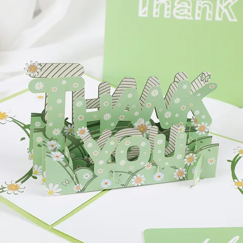 Tarjetas de Agradecimiento 3D Pop-up Florales Cortadas a Láser Con Sobres para Bodas Cumpleaños Día de la Madre Tarjeta de Regalo