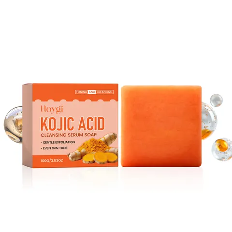 Savon Sérum Nettoyant Visage Acide Kojique Exfoliation Douce Nettoyage Profond Hydratant Barre de Soin