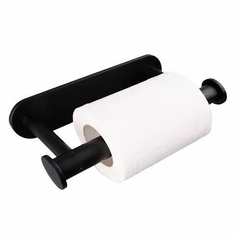 Porta Asciugamani di Carta Autoadesivo in Plastica Girevole Porta Carta Igienica Dispenser da Parete per Cucina Bagno