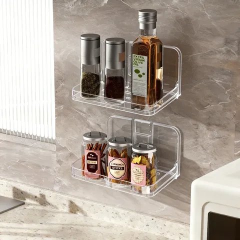 No-Drill Wall-Mounted Transparent Soap Dish Waterproof Drainage Soap Holder ABS Plastic Bathroom Kitchen Storage Organizer Box