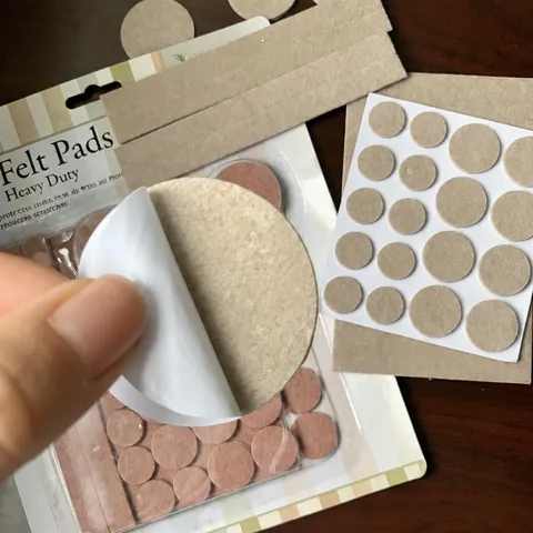 Self Adhesive Felt Furniture Pads Floor Protectors For Table Chairs Anti Slip Noise Reducing Heavy Duty Felt Pads Furniture Feet Protection