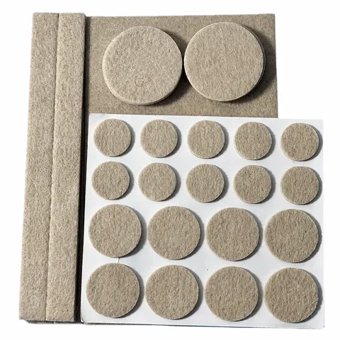 Self Adhesive Felt Pads Furniture Protection Pads Anti Slip Table Chair Leg Floor Protector Heavy Duty Thick Felt Mat