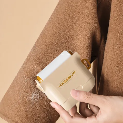 Portable Mini Lint Roller Household Clothes Hair Remover With Replaceable Sticky Paper Core