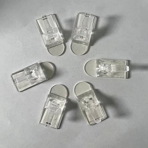 Ganci Adesivi Trasparente Multifunzionali Senza Traccia Ganci in Plastica a Parete per Cucina Bagno Casa