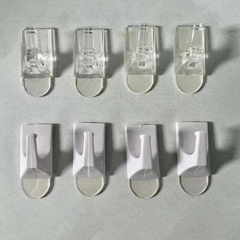 Ganci Adesivi Trasparente Multifunzionali Senza Traccia Ganci in Plastica a Parete per Cucina Bagno Casa