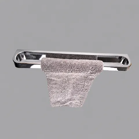 Porta Asciugamani da Parete in Plastica per Bagno Supporto Singolo Senza Punzonatura Galvanizzato Organizzatore Moderno Minimalista