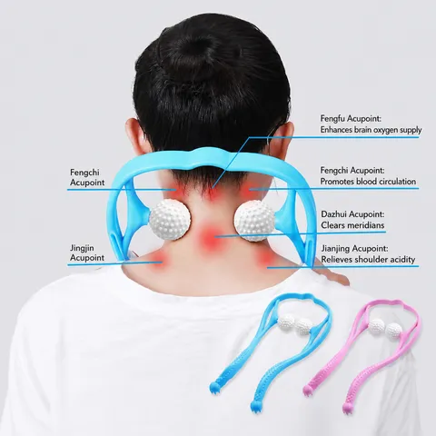 Multifunctional Manual Cervical Spine Massager Neck Shoulder Waist Kneading Relax Tool