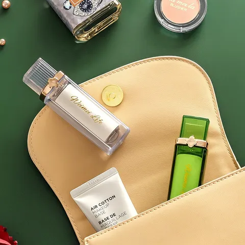 Luxury Portable Mini Lint Roller Lipstick Style Small Clothes Hair Dust Remover Brush Sticky Roll Holder For Home Travel