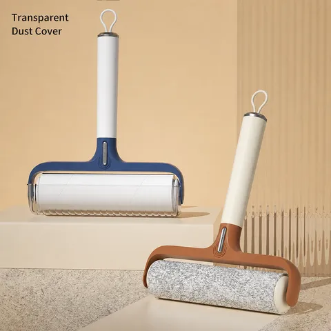 Luxus Haus Fusselrolle Haustier Haarentferner Für Kleidung Bett Teppich Klebrige Staub Roller Bürste Mit Abdeckung