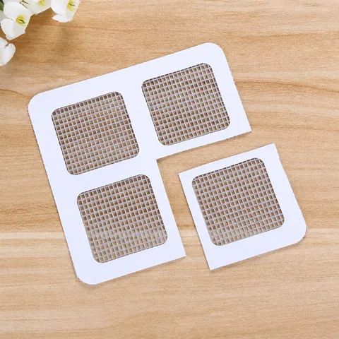 Modern Minimalist Plastic Window Screen Repair Patch Self-Adhesive Mesh Grid Hole Fix Tape For Insect Proof Household Net Repairing