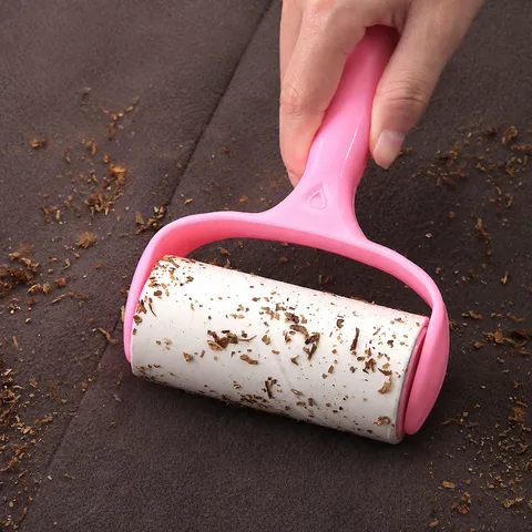Household Lint Roller With Tearable Sticky Paper Refills Set Clothes Dust Hair Remover Cleaner Tool For Home