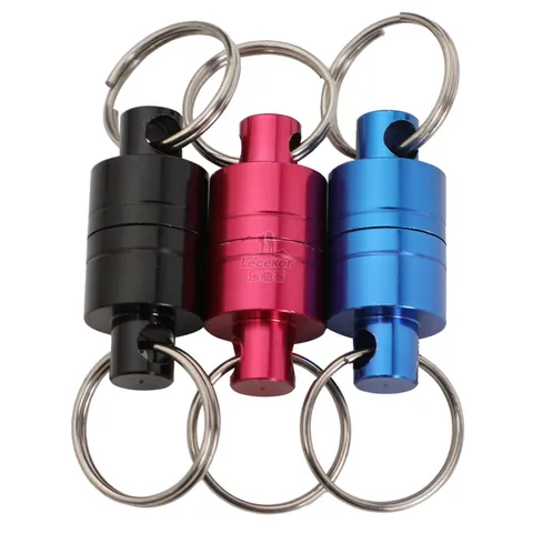 Aluminum Alloy Strong Magnetic Carabiner Quick Release Key Chain Ring Metal Hook Heavy Duty Outdoor Camping Tool