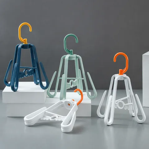 Multifunctional Rotatable Shoe Drying Rack Foldable Plastic Hanger Windproof Storage Rack For Outdoor Balcony Home